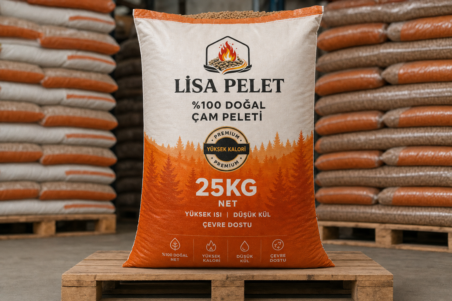 25 KG Pelet Çuval